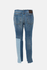 Valentino Patchwork Tapered Leg Jeans