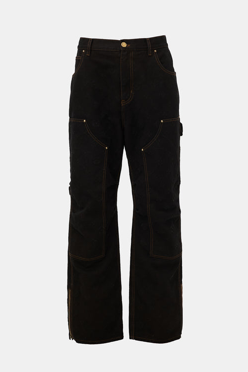 Louis Vuitton Monogram Double Knee Jeans