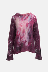Acne Studios Distressed Printed Logo Sweater
