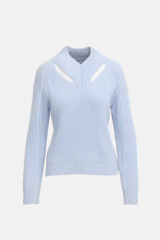 Proenza Schouler White Label Wool Cut Out Sweater
