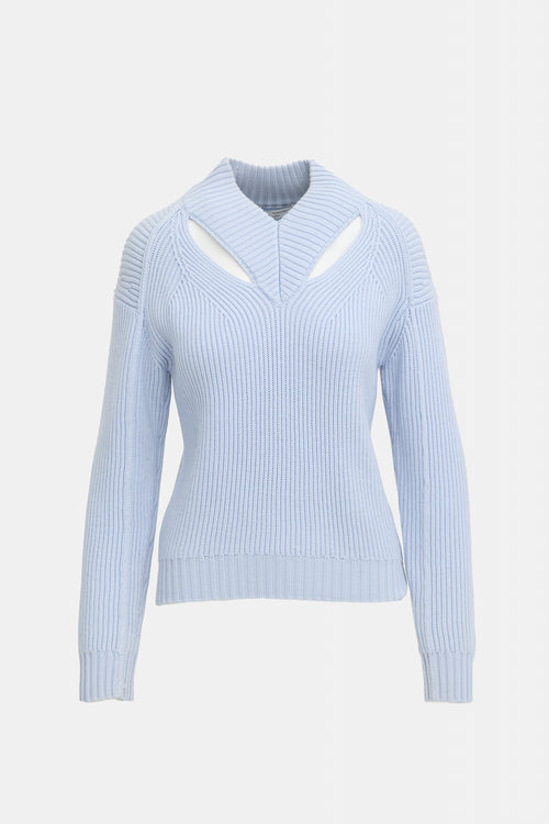 Proenza Schouler White Label Wool Cut Out Sweater