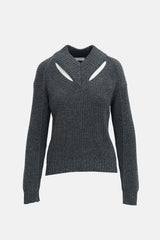 Proenza Schouler White Label Wool Cut Out Sweater