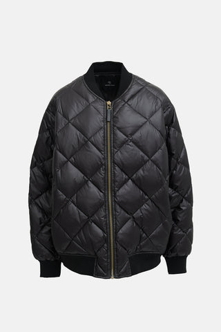 Anine Bing Oversized Quilted Bomber Jacket