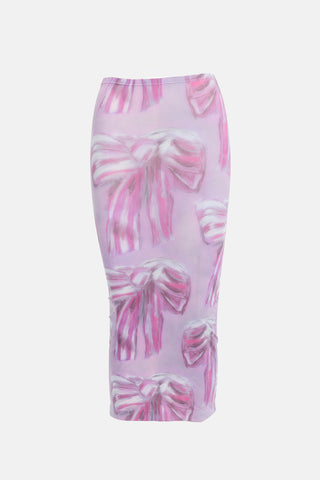 Acne Studios Printed Midi Skirt