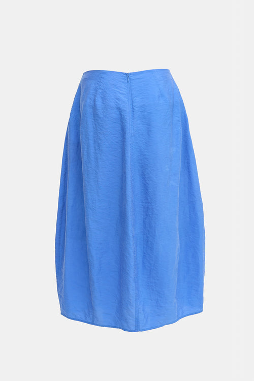 Toteme Crinkled Silk Parachute Skirt