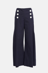 Rosie Assoulin Poplin Pleated Sailor Pant