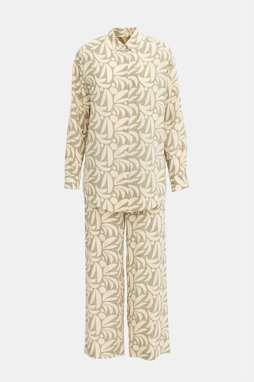 Matteau Silk Printed Two Piece Set