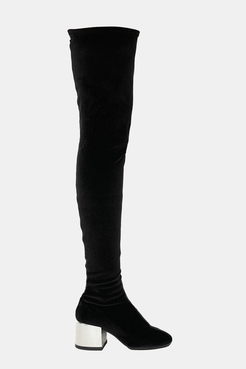 MM6 Maison Margiela Velvet Thigh  Boot