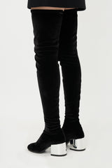 MM6 Maison Margiela Velvet Thigh  Boot