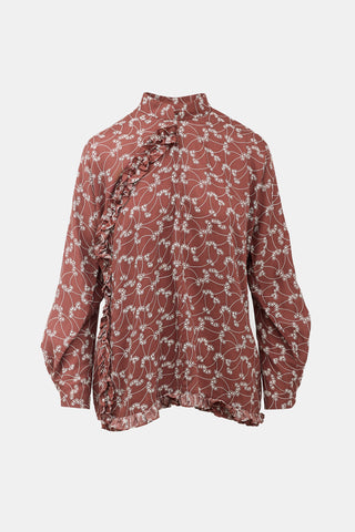 Comme des Garçons Vintage Printed Wrap Shirt
