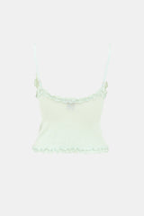 Louis Vuitton Vintage Ruffled Knit Tank Top