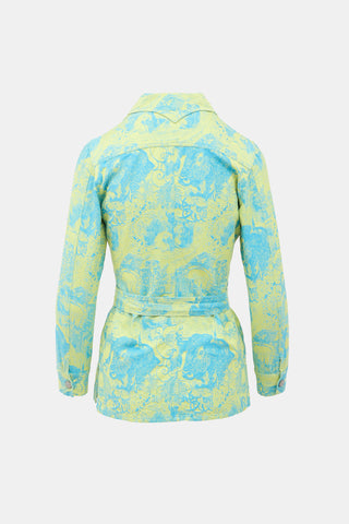 Christian Lacroix 1990s Jacquard Belted Jacket