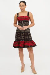 Oscar de la Renta SS 2008 Abstract Print Dress