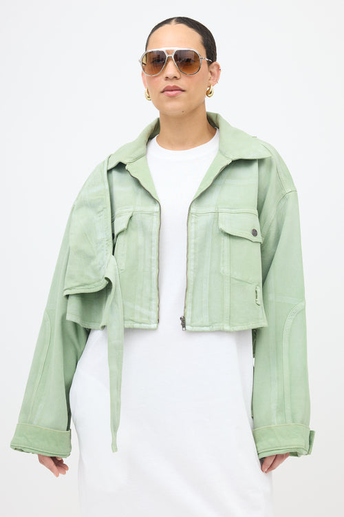 Ottolinger Oversized Belt Cropped Jacket