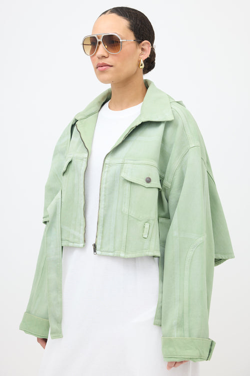 Ottolinger Oversized Belt Cropped Jacket