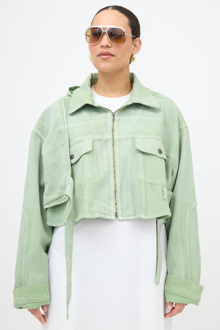 Ottolinger Oversized Belt Cropped Jacket