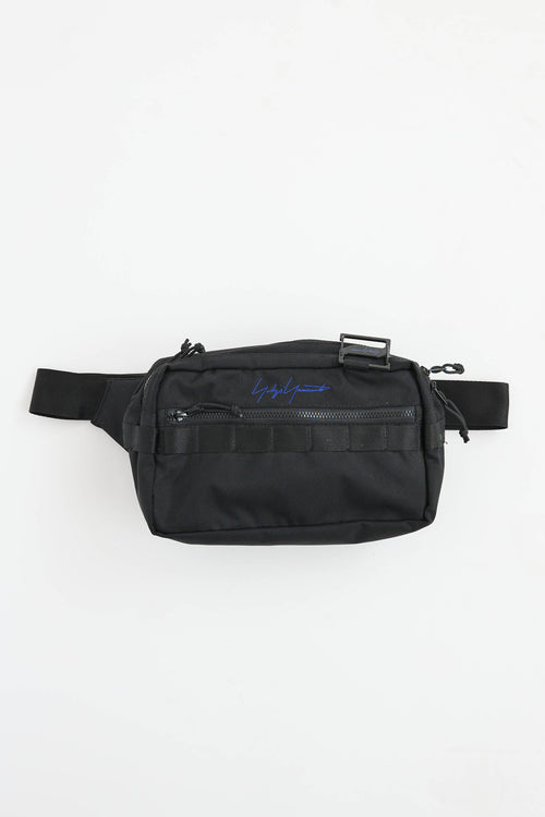 Yohji YamamotoX New Era black nylon Waist Bag