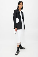 Off-White Black Circle Cut Out Blazer