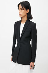 Off-White Black Circle Cut Out Blazer