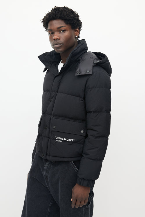 Off-White Black Down Puffer Jacket