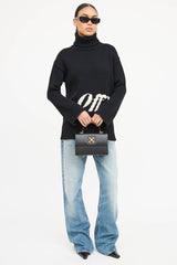 Off-White Jitney 1.4 Logo Plaque Tote Bag