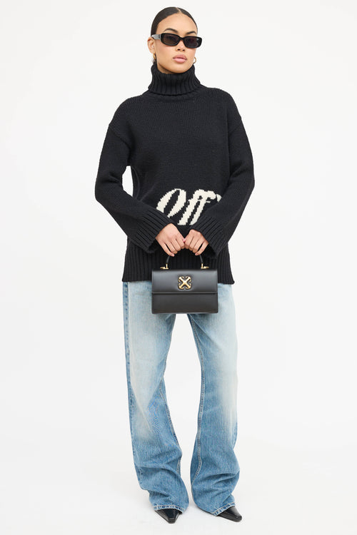 Off-White Jitney 1.4 Logo Plaque Tote Bag