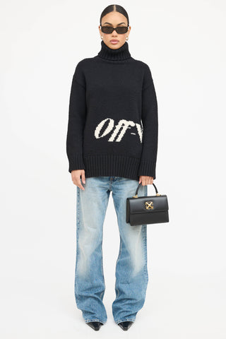 Off-White Jitney 1.4 Logo Plaque Tote Bag