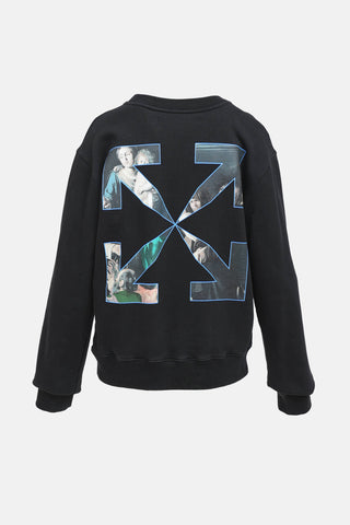 Off-White Carvaggio Graphic Crewneck Sweatshirt