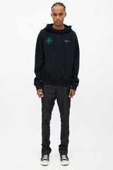 Off-White Black & Multi Logo Hoodie
