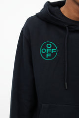 Off-White Black & Multi Logo Hoodie