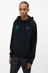 Off-White Black & Multi Logo Hoodie