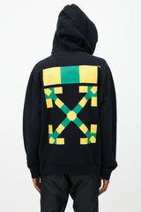 Off-White Black & Multi Logo Hoodie