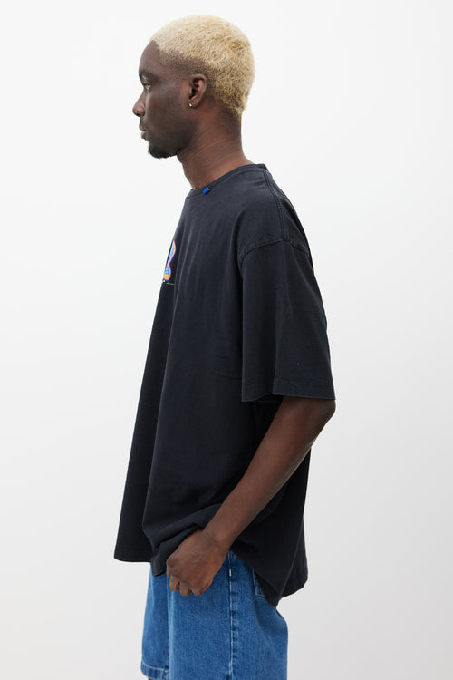 Off-White Black & Multicolour Logo T-Shirt