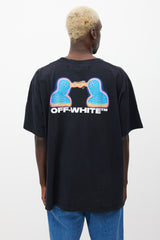 Off-White Black & Multicolour Logo T-Shirt