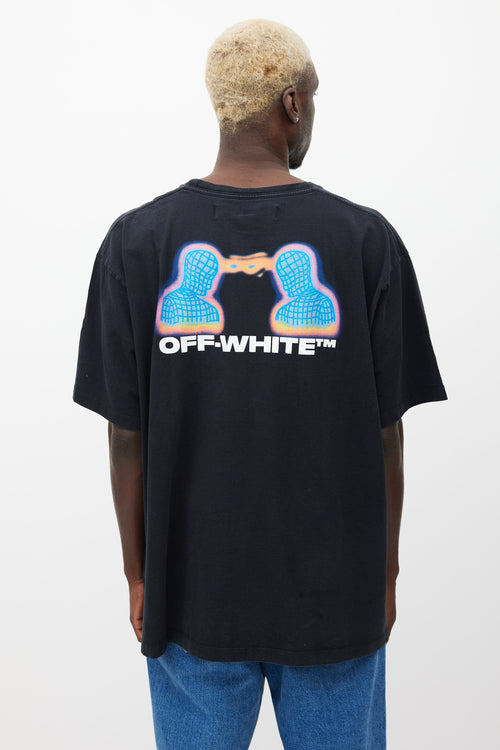 Off-White Black & Multicolour Logo T-Shirt