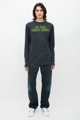 Off-White Black & Multicolour So Far From Home Top
