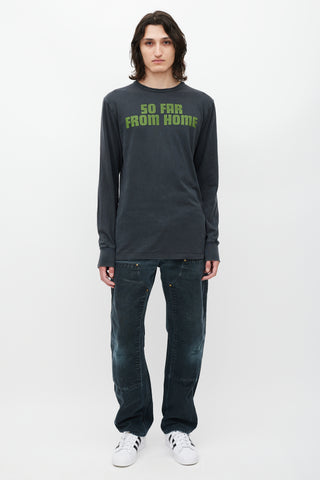 Off-White Black & Multicolour So Far From Home Top