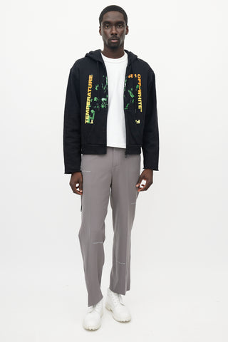 Off-White Black & Multicolour Temperature 451 Hoodie