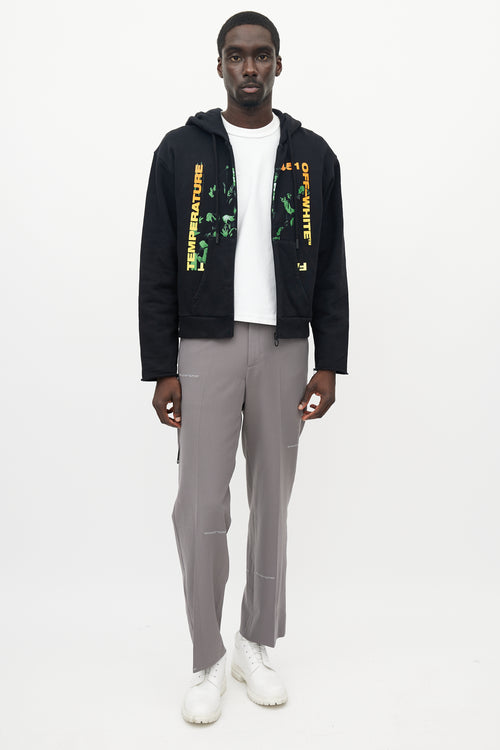 Off-White Black & Multicolour Temperature 451 Hoodie