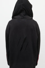 Off-White Black & Multicolour You Cut Me Off Distressed Hoodie