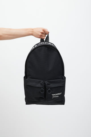Off-White Black & White Logo Backpack