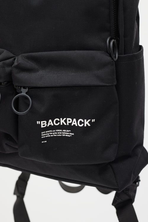 Off-White Black & White Logo Backpack