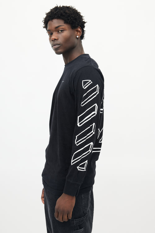 Off-White Black & White Logo Longsleeve