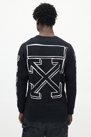 Off-White Black & White Logo Longsleeve