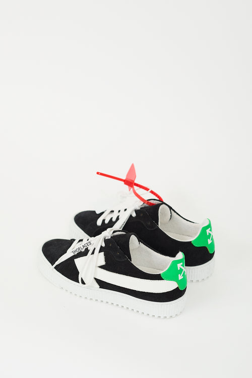 Off-White Black & White Suede Cup Sole 3.0 Logo Sneaker