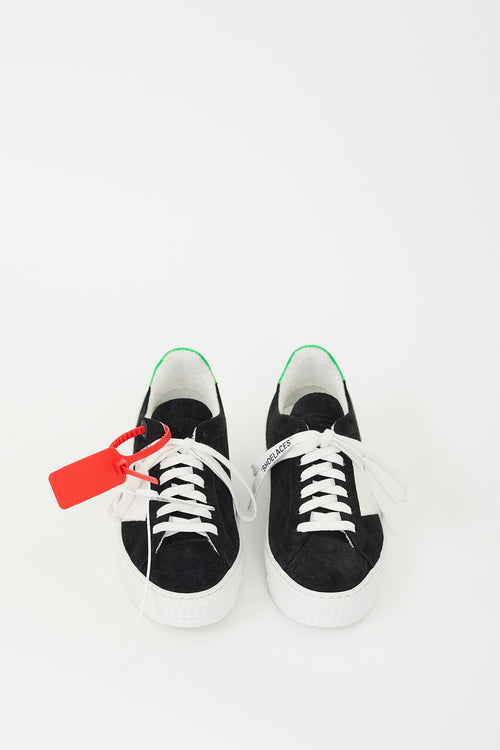 Off-White Black & White Suede Cup Sole 3.0 Logo Sneaker