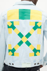 Off-White Blue Denim Logo Jacket