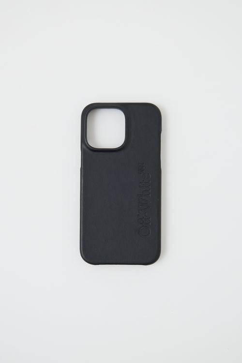 Off-White Black Bookish iPhone Case