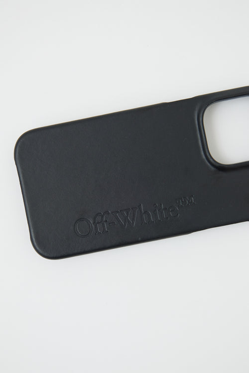 Off-White Black Bookish iPhone Case