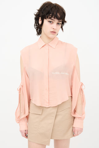 Off-White Floral Print Here Blouse